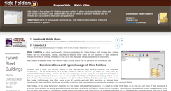 Desktop Screenshot of hidefolders.org